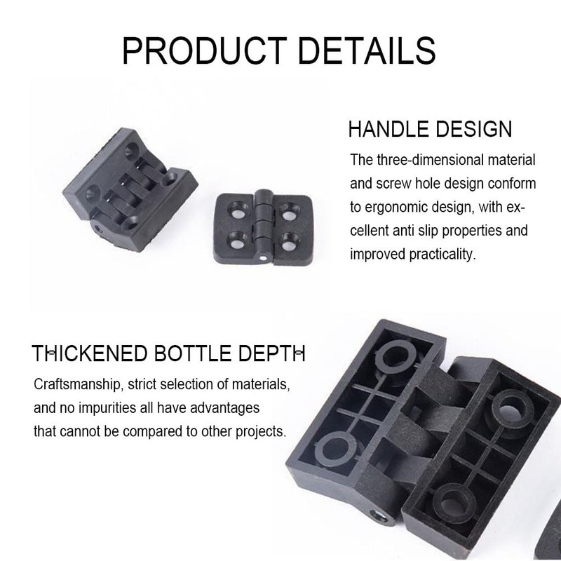4 Pcs 50 x 60mm Door Hinges ABS Nylon Hinges