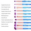 Lizzy 10pc 3D Diamond Makeup Brushes | Lovely Gradual Cosmetic