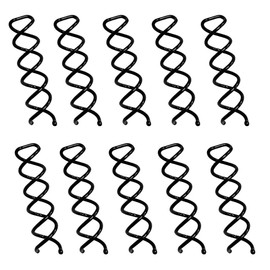 Spiral Bobby Pins for Girls and Women - Hair Bun Maker | Rounded Tips, Chip-Resistant Bun Twist Spiral Hair Pins | Secure Hold All-Day (Coffee)