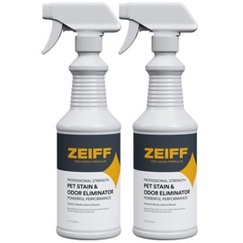 Zeiff Pet Stain and Odor Remover - Pet Odor Eliminator for Home and Professional Use - Pet Urine Enzyme Cleaner to Break Up Tough Stains - Carpet Stain Remover for Dog Urine and Cat Pee, Feces, Fluids