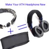 ATH M50X Headband Cover Replacement Headband Protector with Zippe for