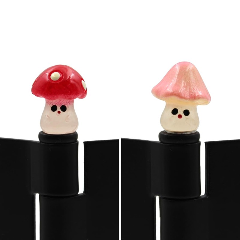Glow in The Dark Mushroom Family Hinge Heads - Door