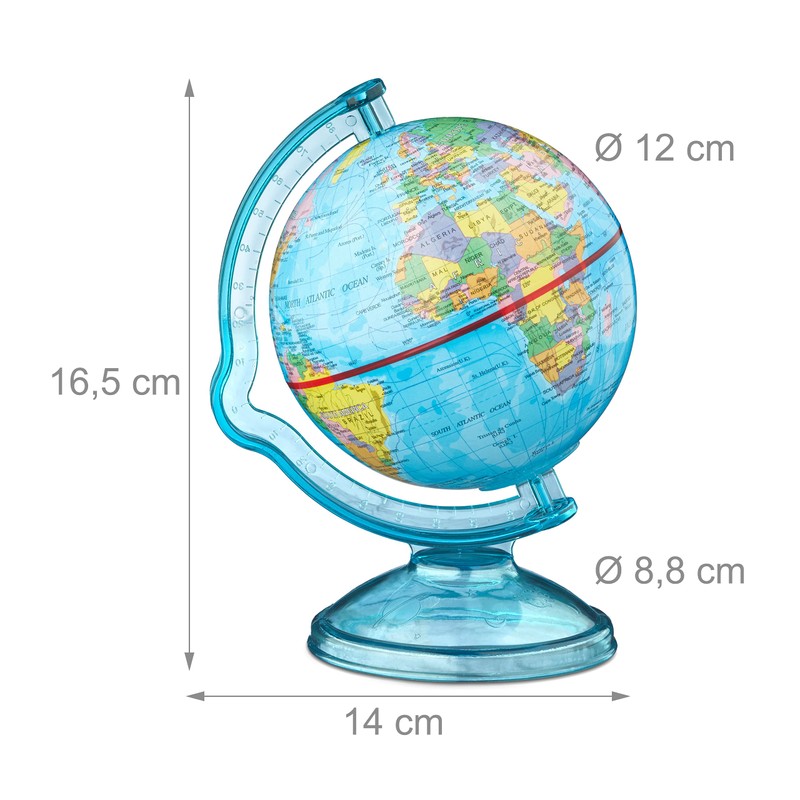 Relaxdays Globe Money Box H16.5 x W14 x D14 cm