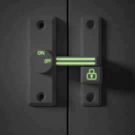 Sliding Door Latch Lock C3 (White) Locking Device