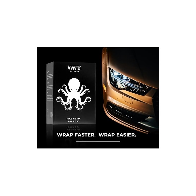 VViViD Octopus Magnets, Rubber Coated for Scratch-Free Vinyl Installation 4-Pack