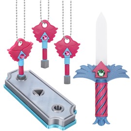 Noetopolis Hide and Seek Keyhole Pendant, Korean Folk Traditional Game Necklace, Gonggi Game Necklaces Keychain, Play Kit for Parties Gifts Cosplay Roleplay Daily Wear for Adult Kid（A）