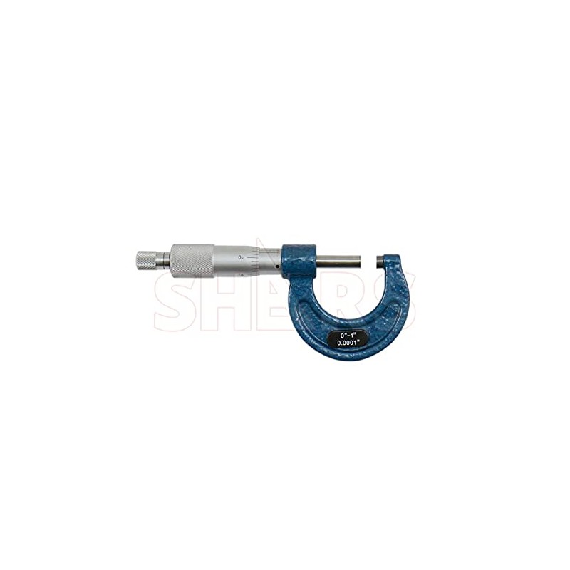 Shars 0-1" Outside Micrometer in Fitted Case, Solid Metal Frame,