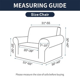 2025 New Stretch Chair Sofa Slipcovers Couch Cover for 1 Seater Furniture Protector Sofa Covers with Elastic Bottom Jacquard Fabric Small Checks for Pets, Kids - Dark Red