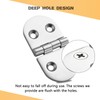 DIALESHU 2 Pack Heavy Duty 316 Stainless Steel 3" x