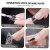 Baluue Professional Square Nails Manicure Set Solid Nail Traceless Nails