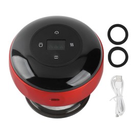 Electric Cupping Therapy Massager Negative Pressure 6 Gears Hot Compress Gua Sha Massage Machine Red