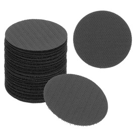 PATIKIL 2" Carpet Spot Markers, 35Pcs Circle Dot Markers Hook and Loop Carpet Spots for Decoration Elementary Preschool Teacher, Black