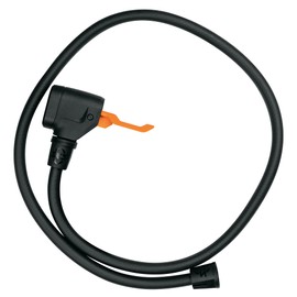 SKS GERMANY Inner Tube with MV Easy Head Replacement Part for AIR-X-Press, AIRKOMPRESSOR COMPACT, AIRKOMPRESSOR Bicycle Pump Hose (Pump Head with Hose, All Valve Types, 900 mm), Black