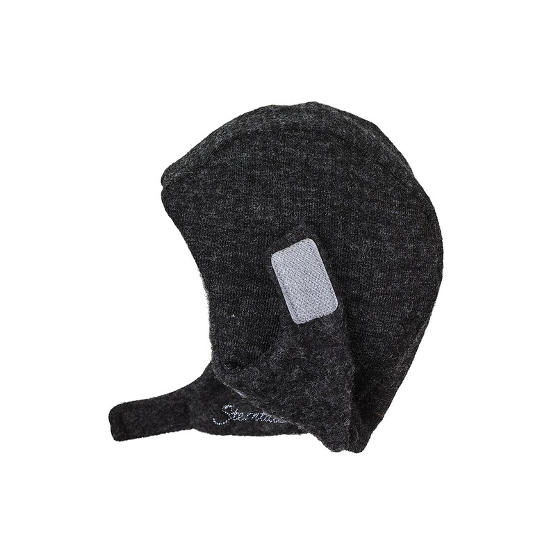 Sterntaler Unisex Baby Wool Scarf Hat (Merino) Hat, Anthracite Mixture