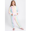 BTween Hooded Kangaroo Pocket Unicorn Onesie PJs for Girls with