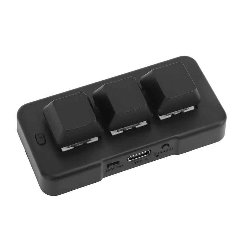 Customize 3 Keys Keyboard Black 3 Keys One Handed Mini