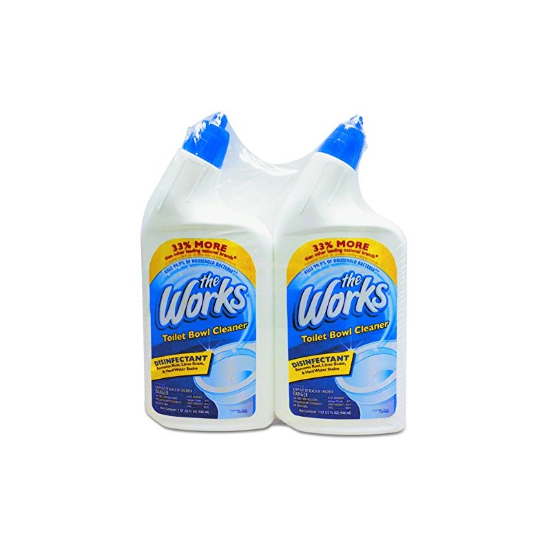 The Works 33302WKCT Disinfectant Toilet Bowl Cleaner, 32 oz Spray