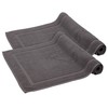 Komfortec Bath Mat 2 pcs,%100 Coton & 800 g/m², Washable,