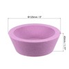 QUARKZMAN 5 Inch Flaring Pot Grinding Wheel 120 Grit Pink