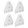 sourcing map T Shape Outside Joining Plate, 60mm x 60mm