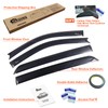 APILT Outside-Mount Rain Guards Window Visors for 2022-2025 Toyota Tundra