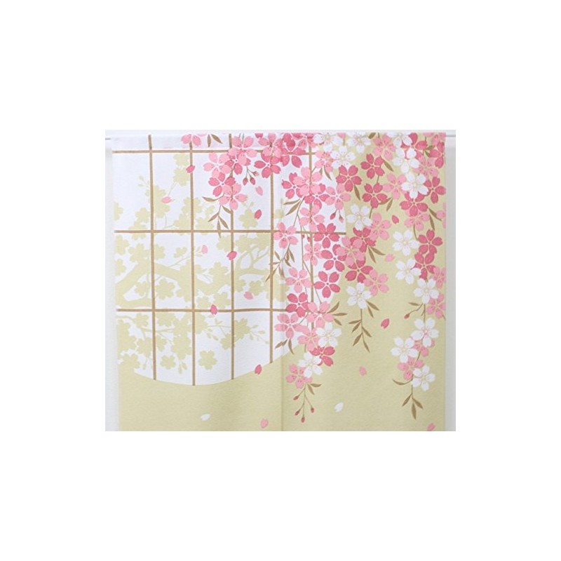 のれん 暖簾「桜クロネコ」【IT】【DM】(#9894094) サイズ：85×150cm おしゃれ のれん さくら サクラ 桜 春 猫