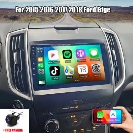 AE8-Autoteile 9" 64G WIRELESS CARPLAY ANDROID AUTO FOR FORD EDGE 2015-2018 CAR RADIO GPS NAVI