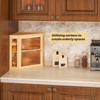 Furshus Corner Bread Box for Kitchen Countertop,Bread Storage for Homemade