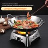 Drawer Type Alcohol Burner One Piece Stainless Steel Sliding Adjustment