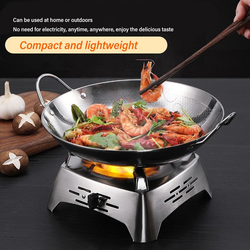 Drawer Type Alcohol Burner One Piece Stainless Steel Sliding Adjustment