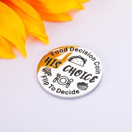 Honeymoon Gifts for Wife Wedding Gifts for Newlyweds Couple Food Decider Token Couples Gift Ideas for Boyfriend Girlfriend Birthday Anniversary Date Night Gift for Husband Wife Food Decision Token