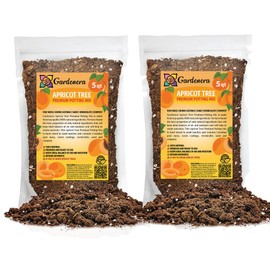 GARDENERA Premium Apricot Potting Soil Mix - Perfect Balance of Nutrients, Drainage, and Aeration for Thriving Apricot Trees - 10 QUARTS