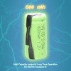 Odstore AA Ni-Cd 1.2V 2/3AA 600mAh Rechargeable Battery - 6pcs