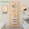 Churboro Over the Door Pantry Organizer Rack with 9 Adjustable