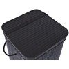 BIRDROCK HOME Square Laundry Hamper with Lid and Cloth Liner,