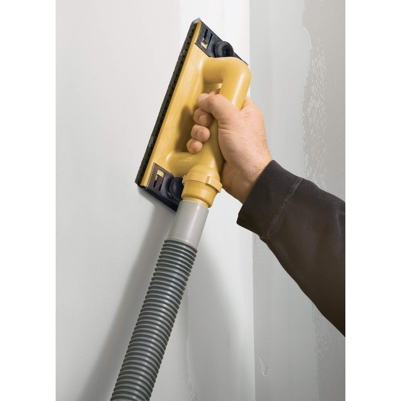 Hyde Tools 09165 Dust-Free Drywall Vacuum Hand Sander with 6-Foot
