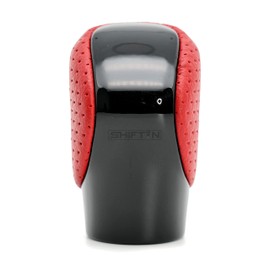 SHIFTIN Gear Shift Knob Shifter for Lexus ES GS GX is NX RC RX 200t 300 350 3450h 450hL 350L (Circuit Red Leather/Piano Black)