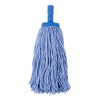 Cleanlink Synthetic Blend Mop Heads Coloured 400gm, Blue, (12041)