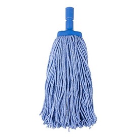 Cleanlink Synthetic Blend Mop Heads Coloured 400gm, Blue, (12041)