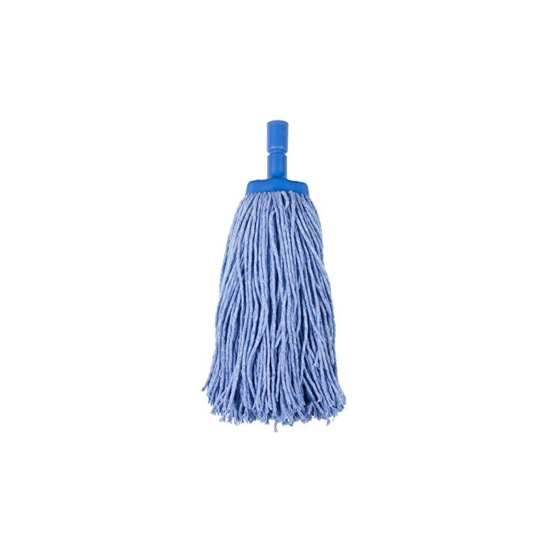 Cleanlink Synthetic Blend Mop Heads Coloured 400gm, Blue, (12041)