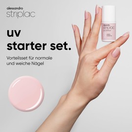 alessandro Striplac UV Nagellack Set - Normale & Weiche Nägel - Bis zu 15 Tage Halt ohne Absplittern - Leichtes Entfernen - Schonend & Vegan - Inkl. LED-Lampe