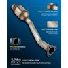 PHILTOP Rear Catalytic Converter Direct-Fit Stainless Steel Compatible With Subaru