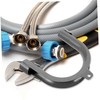 Operitacx Drain pipe connection set, washing machine extension hose adapter,