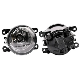 Prefer Warehouse Pair of Front Fog Lights RH LH Passenger Driver Side Compatible With Fiat 500 2-Door 2012-2018 & 500X 2019-2021 & 500L 2014-2020 Replaces CH2592152 68202187AA, black