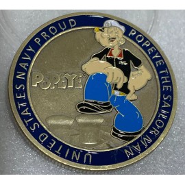 * 10 Pieces RARE U.S. NAVY POPEYE THE SAILOR MAN CHALLENGE COIN US Navy Proud !!