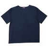 Tropi Conjunto de uniforme médico para hombre, cuatro bolsillos (cuello