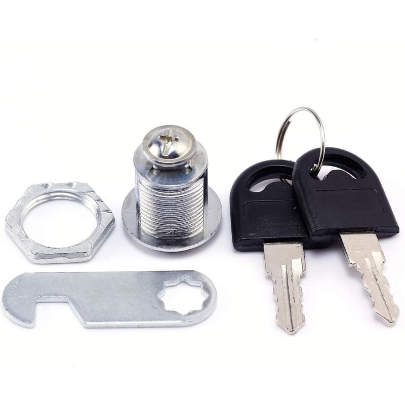 Tumbler Cylinder Cam Locks Keyed Cabinet Locks 2 Pack Keyed