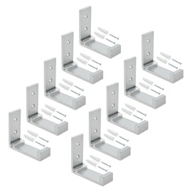 MOOTVGOO 10 Pack Folding Coat Hooks, Heavy Duty Coat Rack Single Hook for Hanging Backpack, Coat, Towel, Hat, Headphone, Bags, Keys, Come with Mounting Screws, Wall Anchors(Silver)
