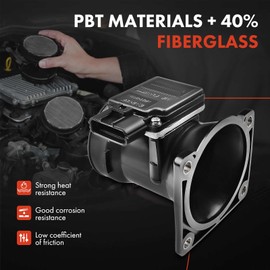 A-Premium Mass Air Flow Sensor Meter Assembly [fits 6 Pins, 4,6Cyl 2.0L 2.3L 3.0L] Compatible with Ford Escort 1999-2002, Ranger 2001-2003, Taurus 2000-2003, Windstar 1999 & Mercury Sable 2000-2003