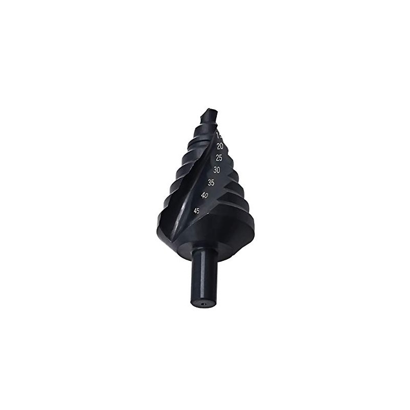 Mengshen HSS Step Drill Bit Set 10-45mm Spiral Flute, Triangle
